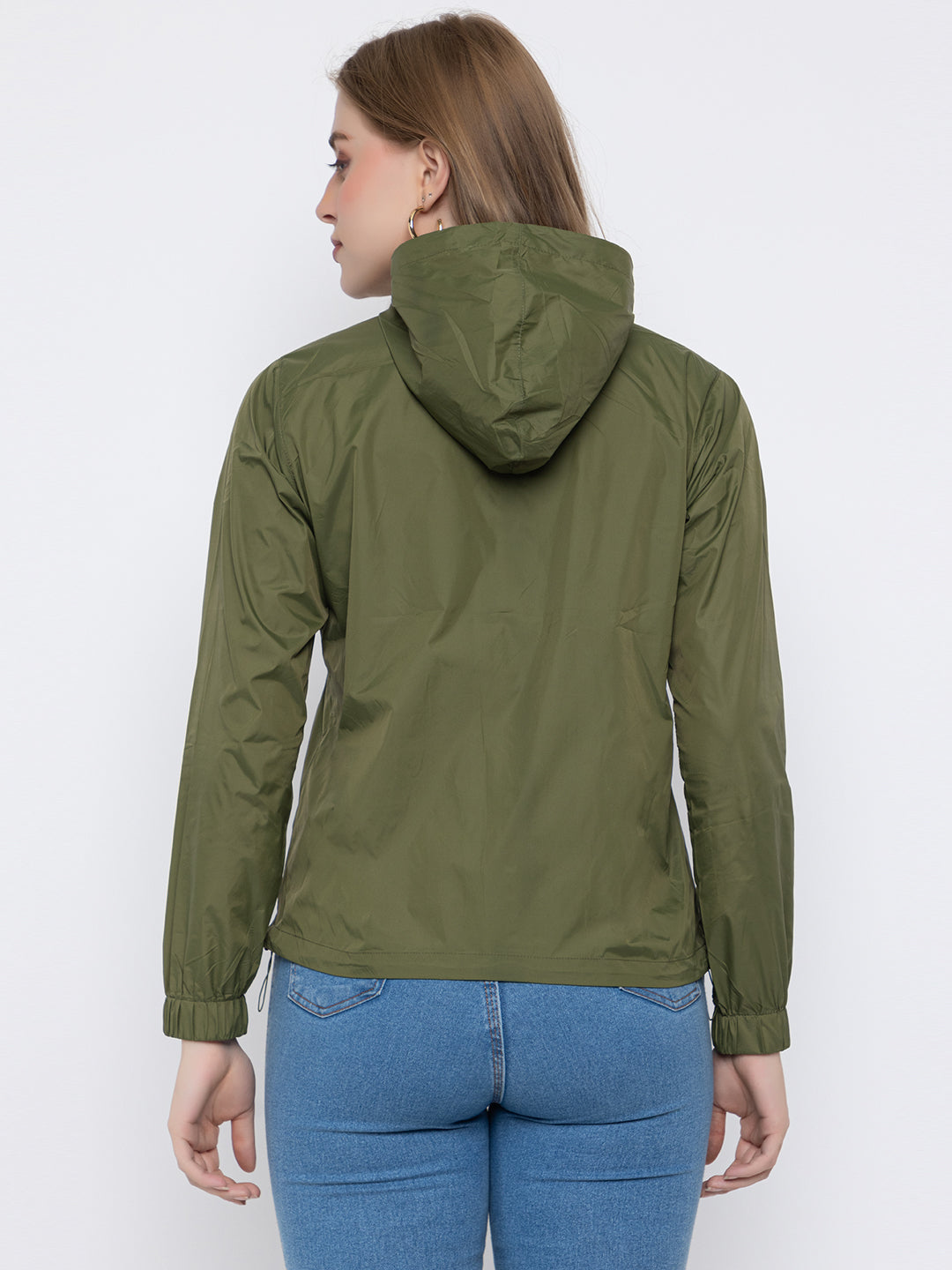 Olive Green Hooded Windproof – Lightweight & Stylish | Activewear