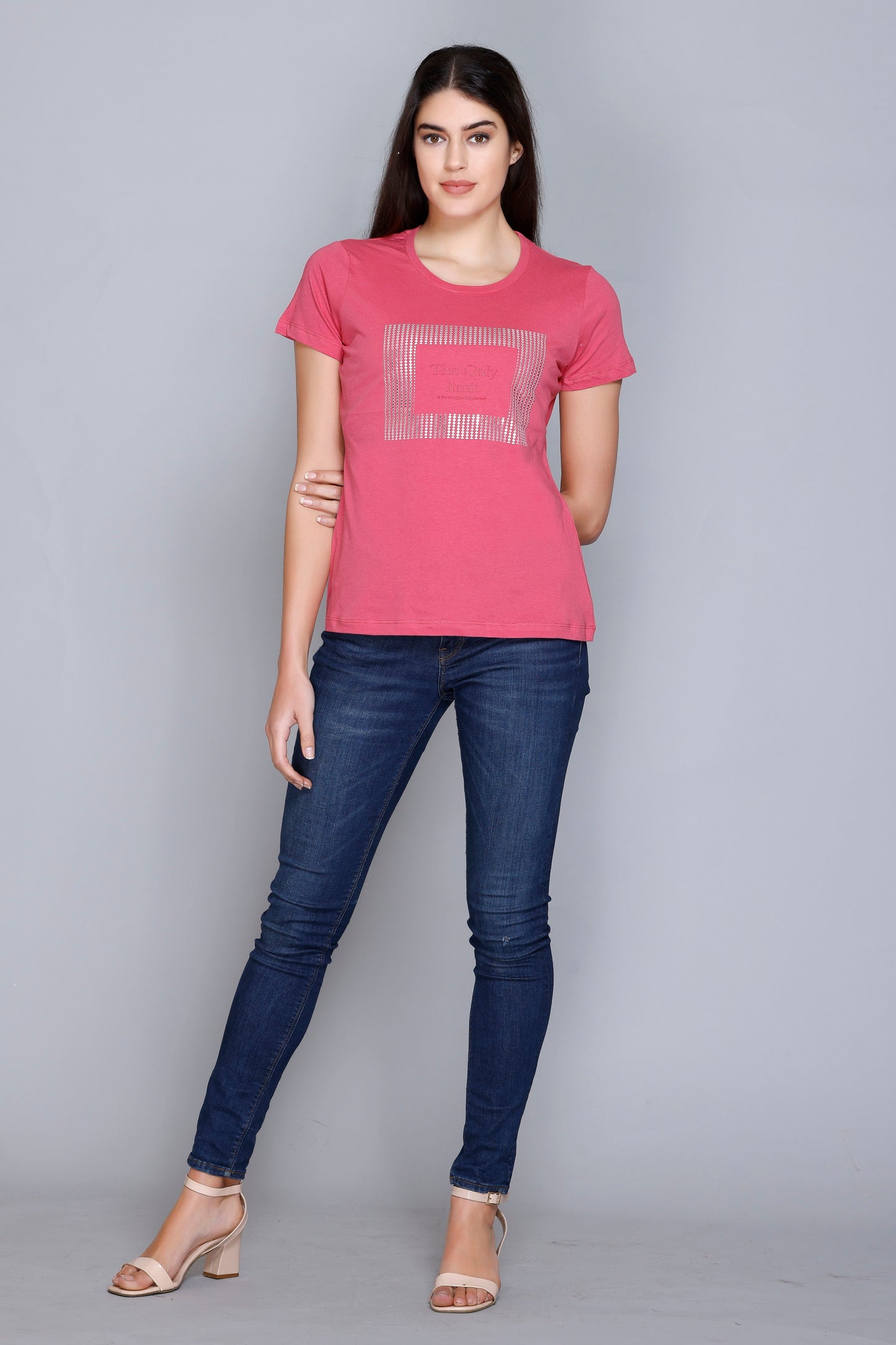 The Only Truth Tee – Bold & Stylish Pink Graphic T-Shirt | ANGELBELLS