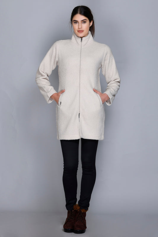 ANGELBELLS | Cloud-Soft Evergreen Sherpa Cocoon Jacket