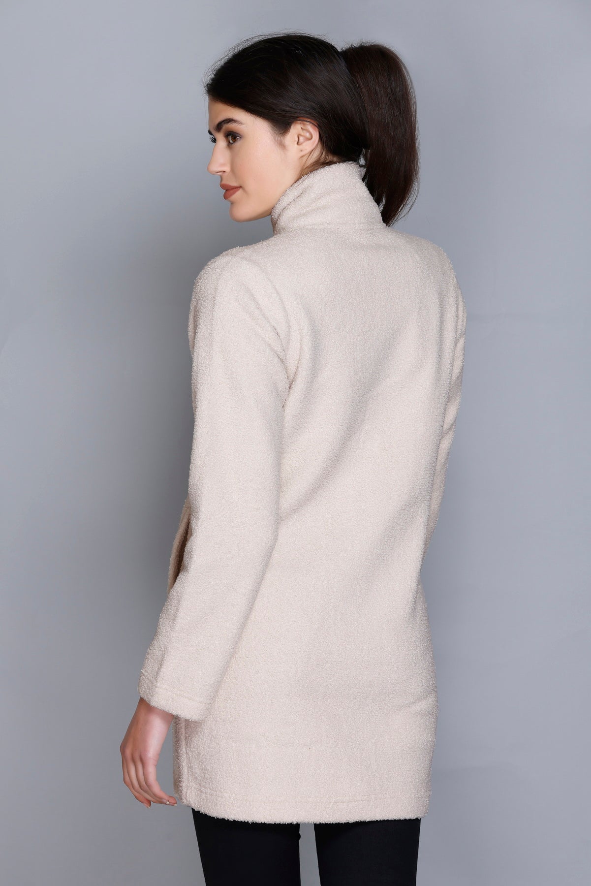 ANGELBELLS | Cloud-Soft Evergreen Sherpa Cocoon Jacket