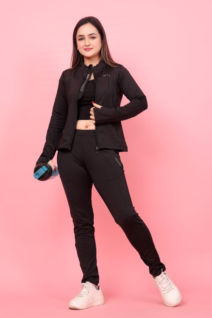 Angelbells Women’s Premium Activewear Co-Ord Set | Stylish Top & Bottom Gym Wear