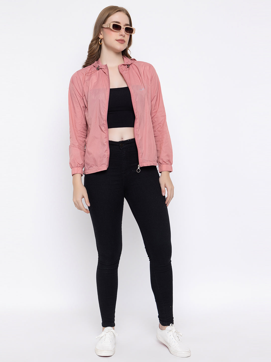 Baby Pink Hooded Windproof – Lightweight & Stylish | Activewear