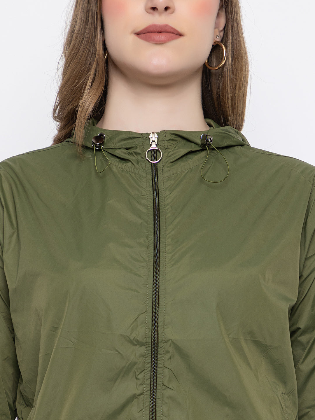 Olive Green Hooded Windproof – Lightweight & Stylish | Activewear