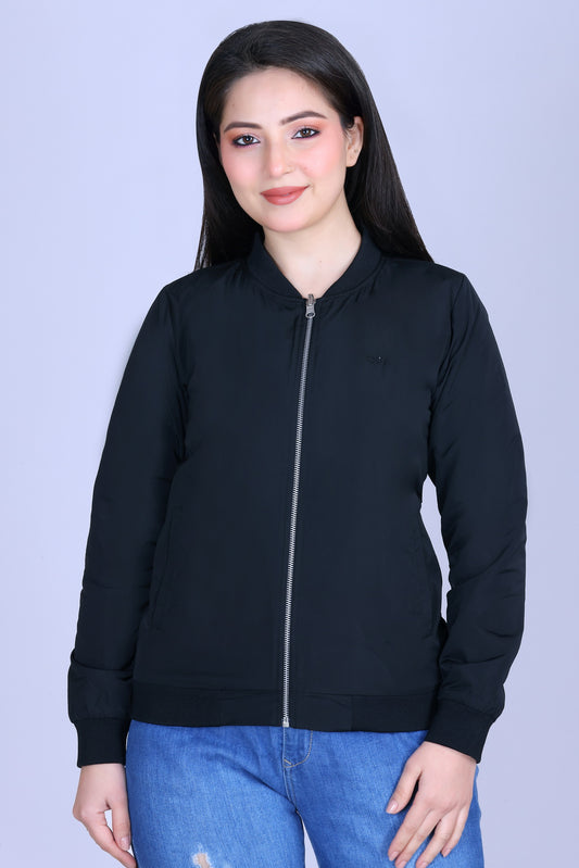 Angelbells Reversible Black-Kiwi Bomber: YKK Zip Dual-Fleece Luxury