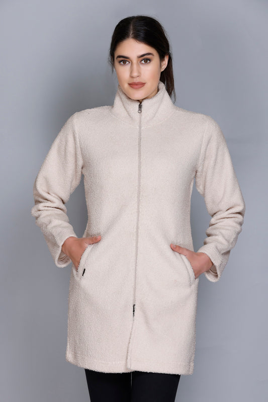 ANGELBELLS | Cloud-Soft Evergreen Sherpa Cocoon Jacket