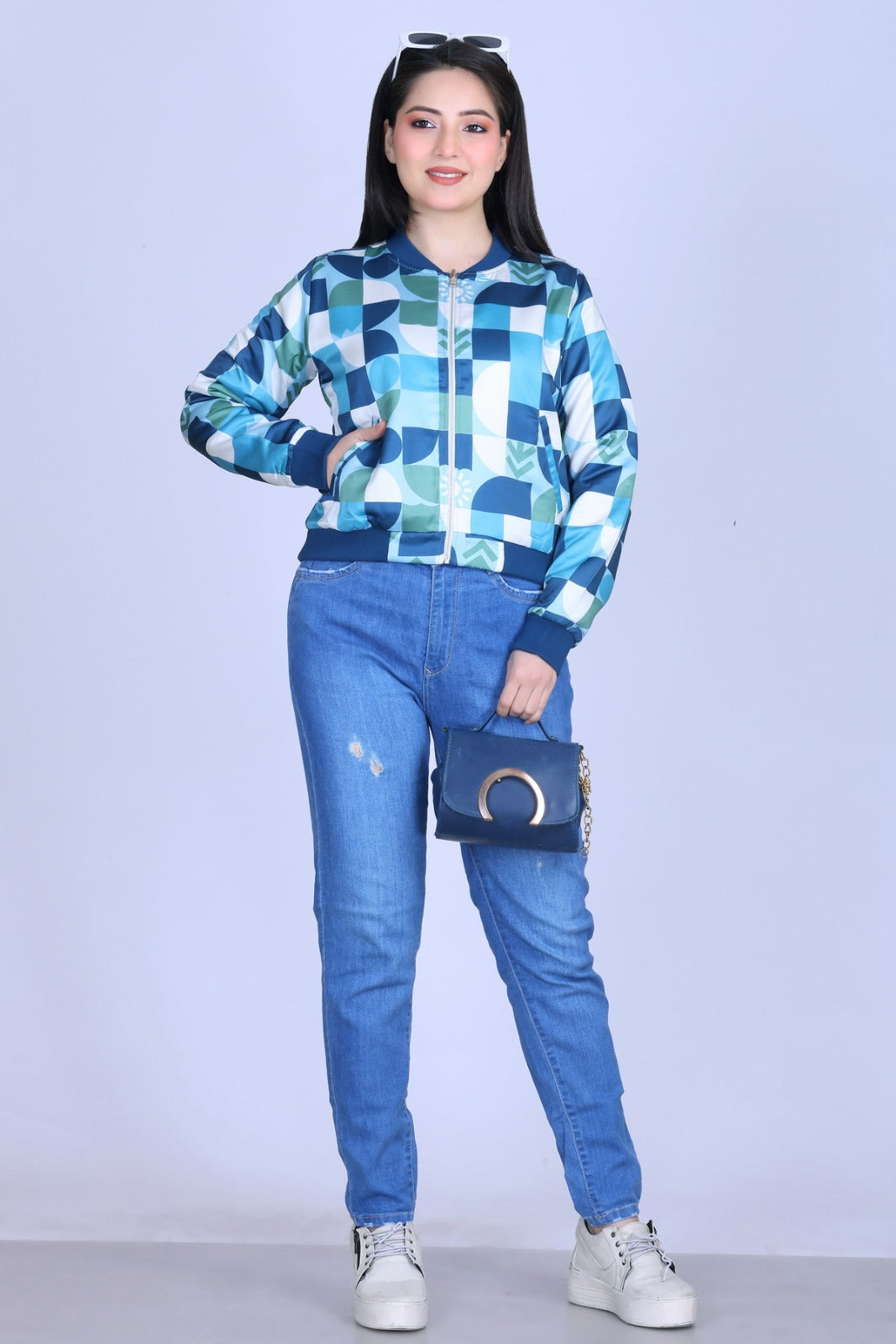 Angelbells Women Winter Reversible Crop Sweatshirt – Premium Wool, Warm & Stylish