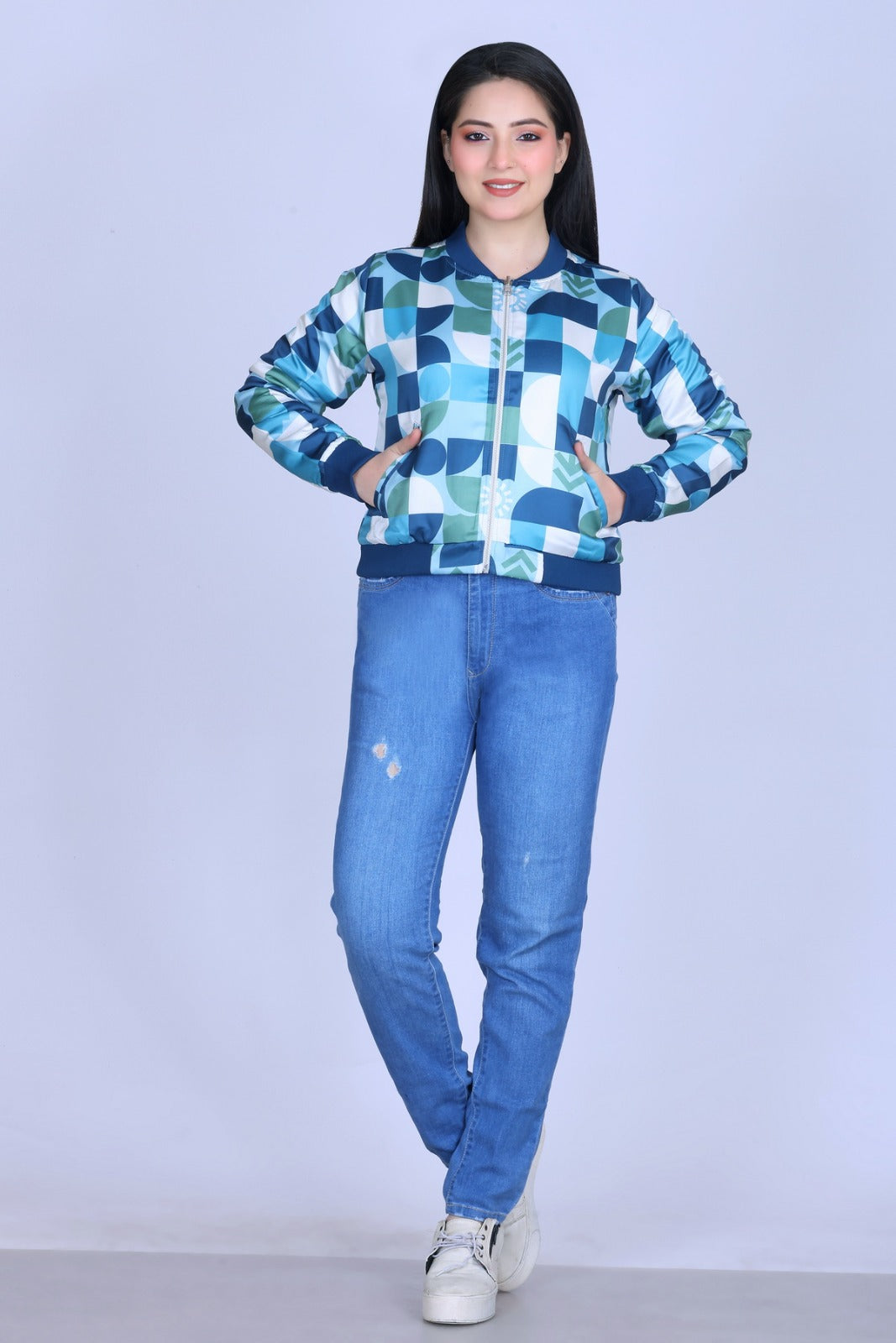 Angelbells Women Winter Reversible Crop Sweatshirt – Premium Wool, Warm & Stylish